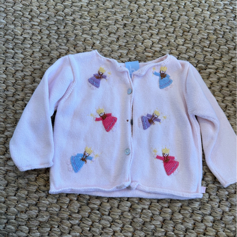 Bella Bliss Light Pink Knit Cardigan